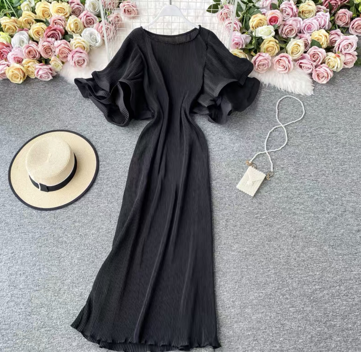 Dinner nights ruffle dress FD2 images